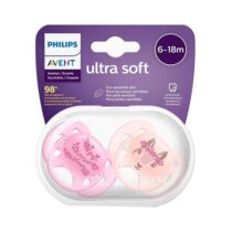 Philips Avent - 2 Chupetas - Ultra Soft - Deco 6-18M - Menina