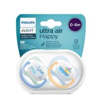 Philips Avent - 2 Chupetas - Ultra Air - Happy - 0-6 M - Menino