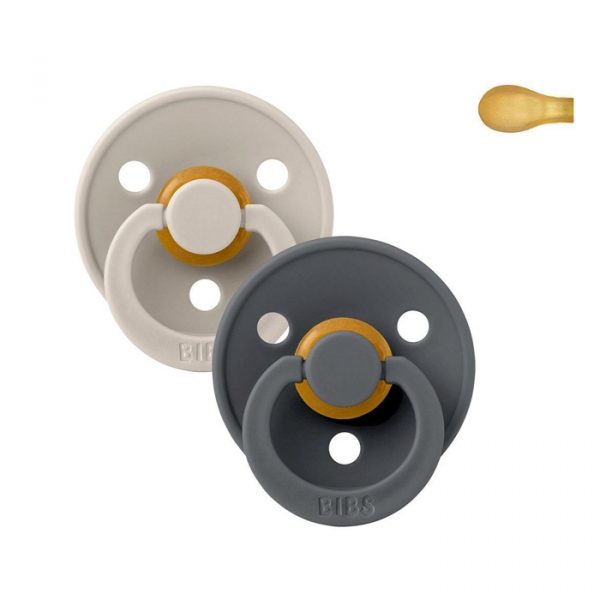 BIBS 2 Chupetas Simétricas 6-18m – Sand/Iron