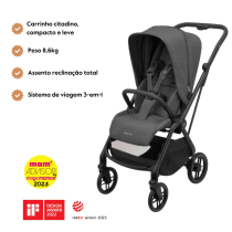 Carrinho de Passeio Leona 2 da Maxi-Cosi - Citadino ultracompacto - Twillic Graphite