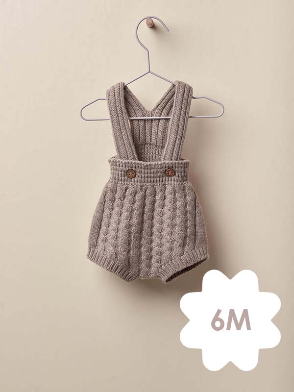 Wedoble Fofo Alças Castanho 6M