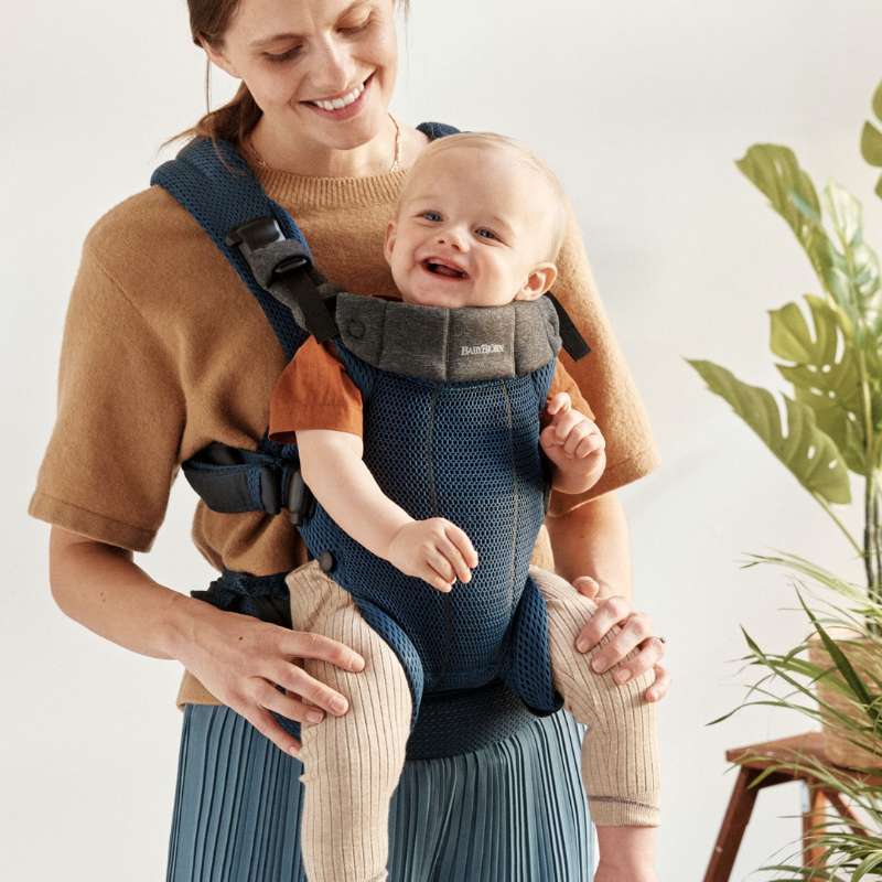 Babybjorn Mochila Porta Bebé Harmony – Azul Marino Mesh (3)
