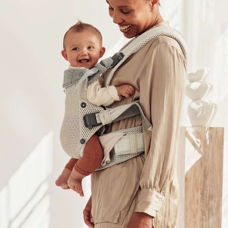 Babybjorn Mochila Porta Bebé Harmony – Creme Mesh (2)