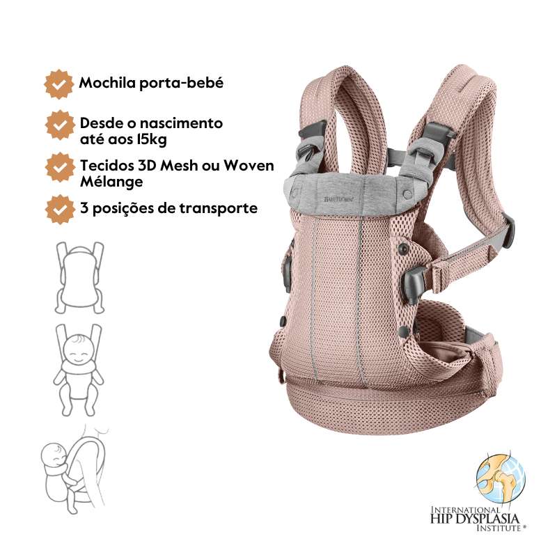 Babybjorn Mochila Porta Bebé Harmony – Rosa Palo Mesh