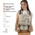 Isara Mochila Portabebé Quick Full Buckle V2 - Majestic Ivory Forest