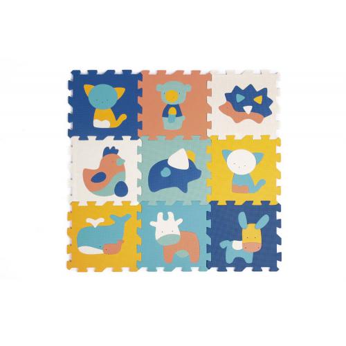 Ludi Tapete de Espuma c/ 9 Quadrados – Animais
