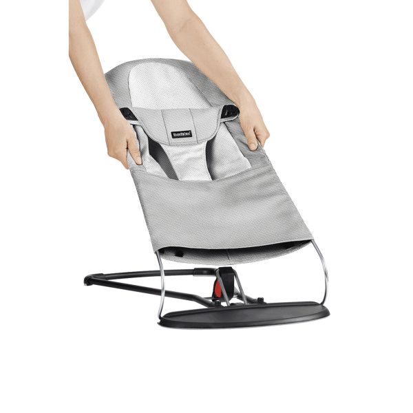 Babybjorn Forra para Espreguiçadeira Balance Soft Mesh – Plata/Blanco