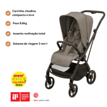 Carrinho de Passeio Leona 2 da Maxi-Cosi - Citadino ultracompacto - Twillic Truffle
