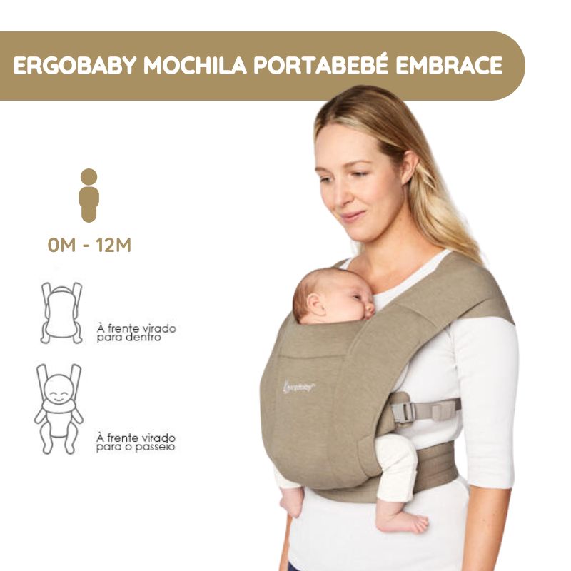 Ergobaby Mochila Portabebé Embrace – Soft Olive