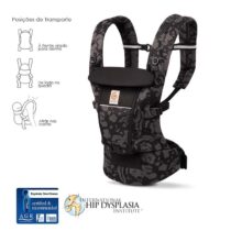 Ergobaby Mochila Portabebé Adapt SoftFlex Mesh - Onyx Blooms