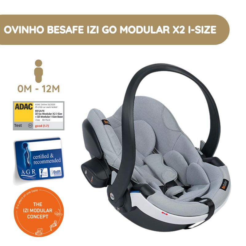Ovinho para Bebé BeSafe iZi Go Modular X2 i-Size – Peak Mesh
