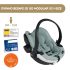 Ovinho para Bebé BeSafe iZi Go Modular X2 i-Size - Sea Green Mélange