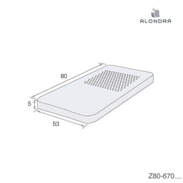 Alondra Colchão Anti-asfixia para Berço (80x53x5cm)