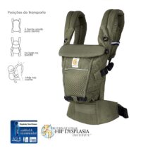 Ergobaby Mochila Portabebé Adapt SoftFlex Mesh - Verde oliva