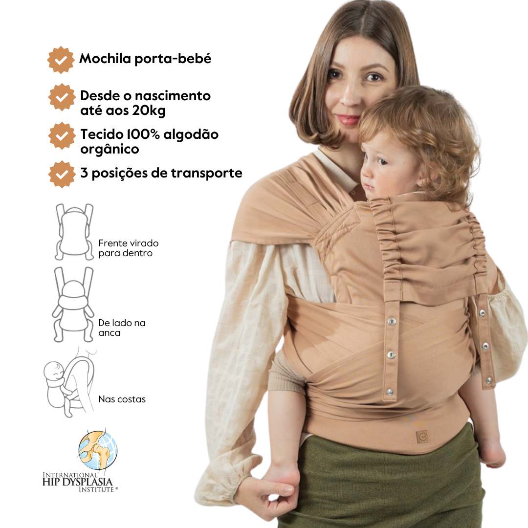 Isara Mochila Portabebé QuickTie – Macchiato