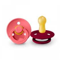 BIBS 2 Chupetas 0-6m - Coral/Ruby
