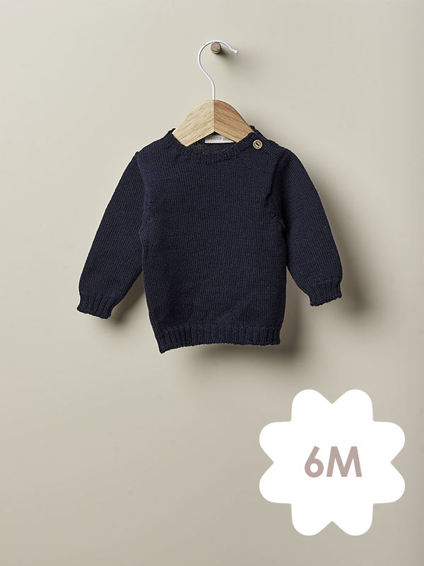 Wedoble camisola basica Marinho – 6M