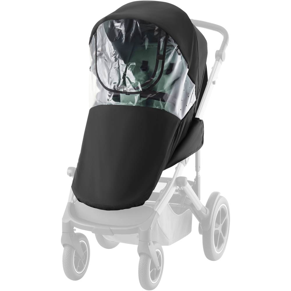 Capa de Chuva Carrinho Smile 5Z da Britax Romer – Black + Clear Eva