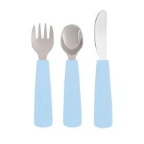 We Might Be Tiny Conjunto 3 talheres Feedie - Azul Empolvado