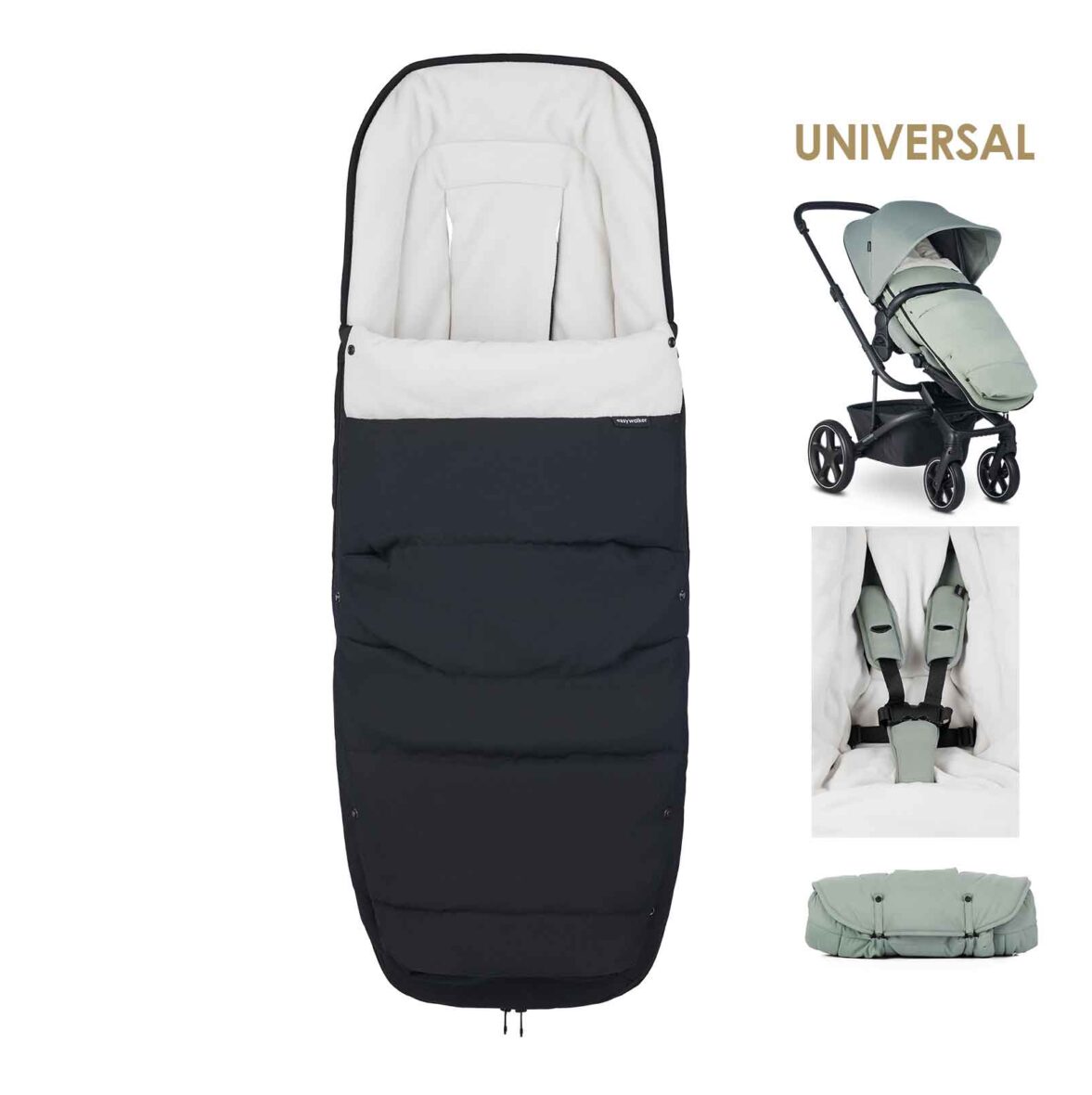 Easywalker Footmuff Universal – Coral Black