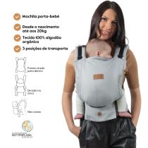 Isara Mochila Portabebé Quick Full Buckle One size - Pearl Grey
