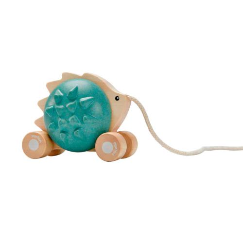 PlanToys – Ouriço De Puxar – Azul