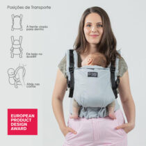 Isara Mochila Portabebé The ONE One size - Pearl Grey