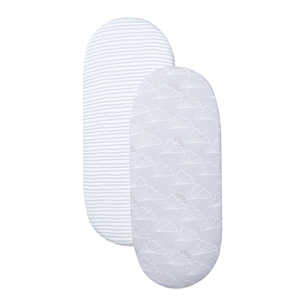 Shnuggle Pack 2 Lençóis para Alcofa Dreami – Grey