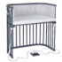 Babybay Cama Co-Sleep Boxspring - lacado cinza pizarra