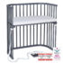 Babybay Cama Co-Sleep Boxspring - lacado cinza pizarra