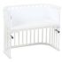 Babybay Protetor de Grades Algodão Orgânico para Maxi, Boxspring, Comfort e Comfort Plus - branco