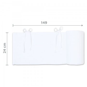 Babybay Protetor de Grades Algodão Orgânico para modelo Original - branco
