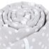 Babybay Protetor de Grades Piqué para Maxi, Boxspring, Comfort e Comfort Plus - cinza c/ pontos brancos