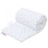 Babybay Protetor de Grades Piqué para Maxi, Boxspring, Comfort e Comfort Plus - branco c/ estrelas cinza claro
