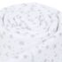 Babybay Protetor de Grades Piqué para Maxi, Boxspring, Comfort e Comfort Plus - branco c/ estrelas cinza claro