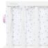 Babybay Protetor de Grades Piqué para Maxi, Boxspring, Comfort e Comfort Plus - branco c/ estrelas cinza claro
