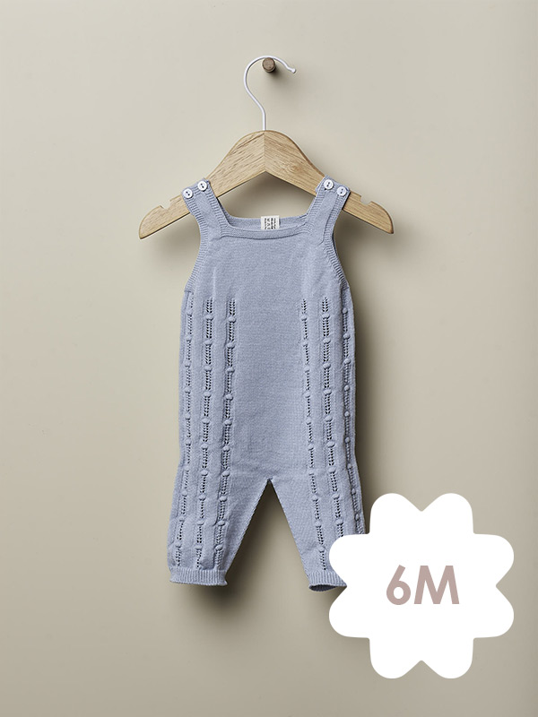 Wedoble Jardineiras Azul bebe – 6M
