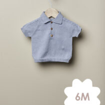 Wedoble Polo Azul bebe - 6M