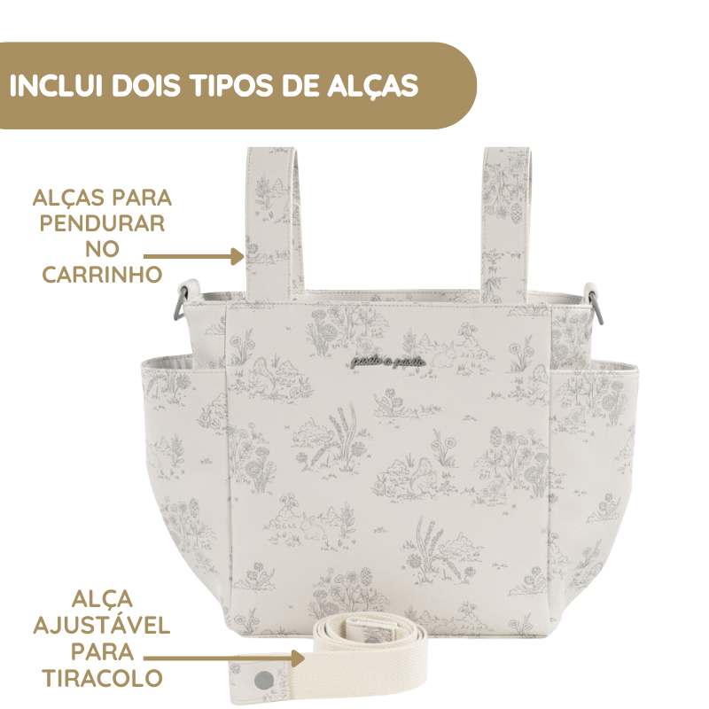 Pasito a Pasito Mala Tiracolo Toile de Jouy