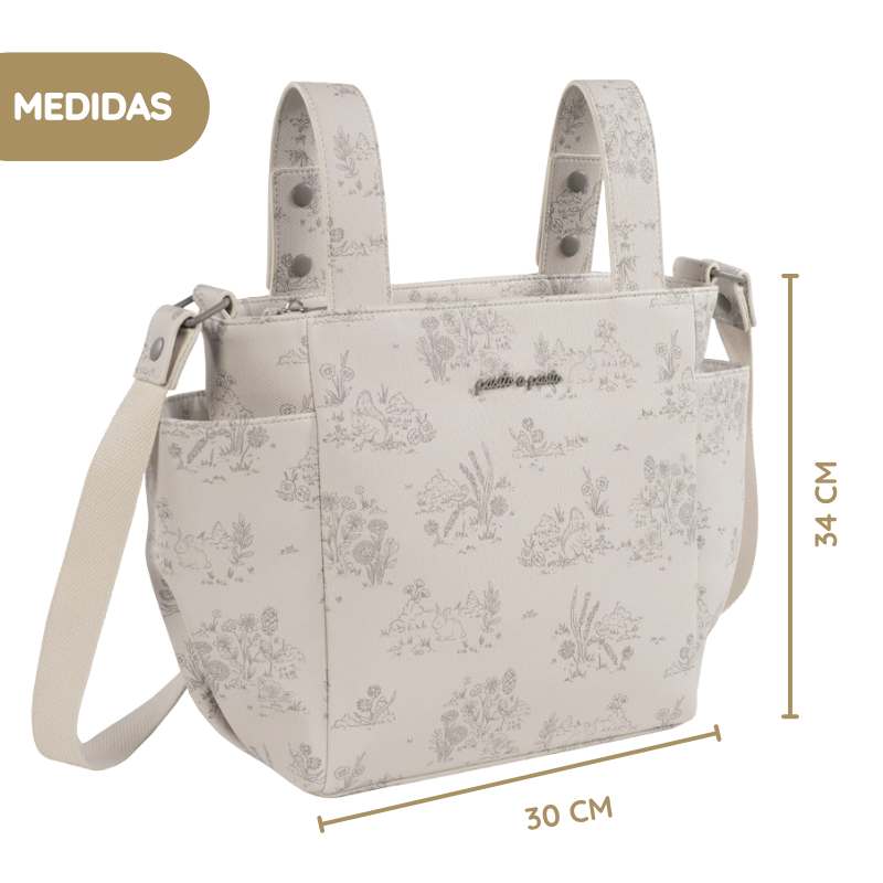 Pasito a Pasito Mala Tiracolo Toile de Jouy