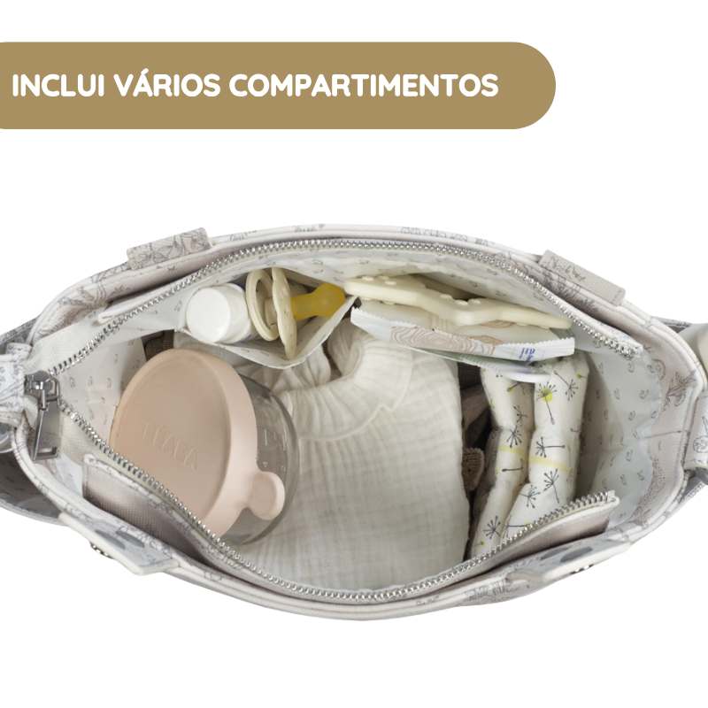 Pasito a Pasito Mala Tiracolo Toile de Jouy