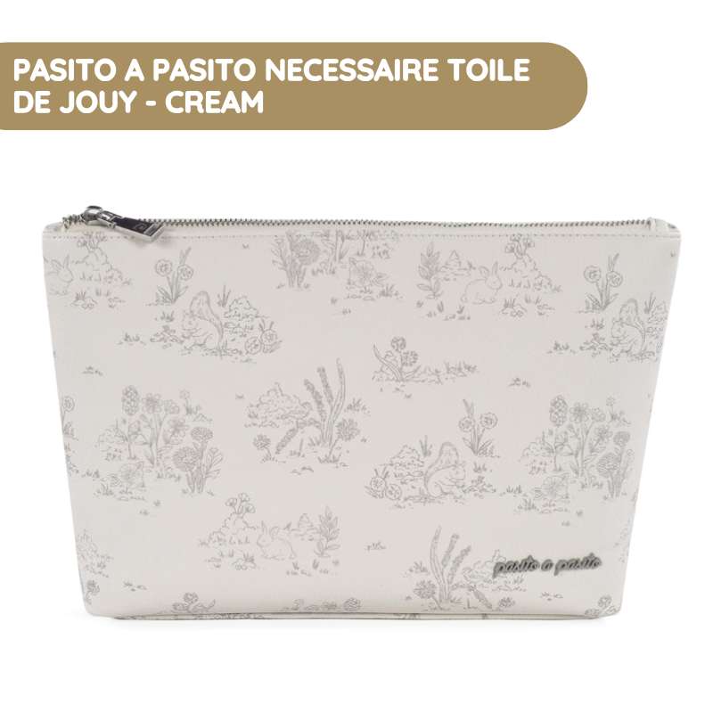 Pasito a Pasito Necessaire Toile de Jouy – Cream