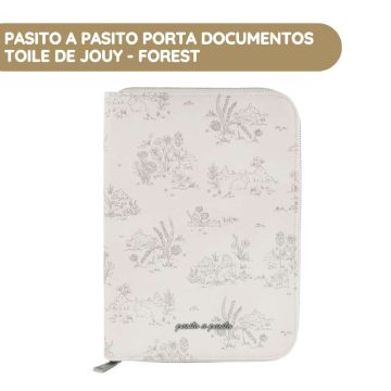 Pasito a Pasito Porta Documentos Toile de Jouy - Cream