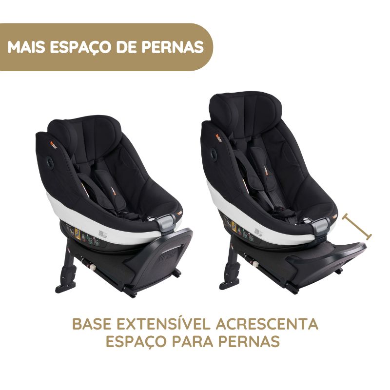 BeSafe Cadeira Auto Beyond mais espaço de pernas