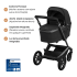 Carrinho de Passeio Fame + Alcofa da Maxi-Cosi – Conforto premium dos 0 meses aos 4 anos – Twillic Black