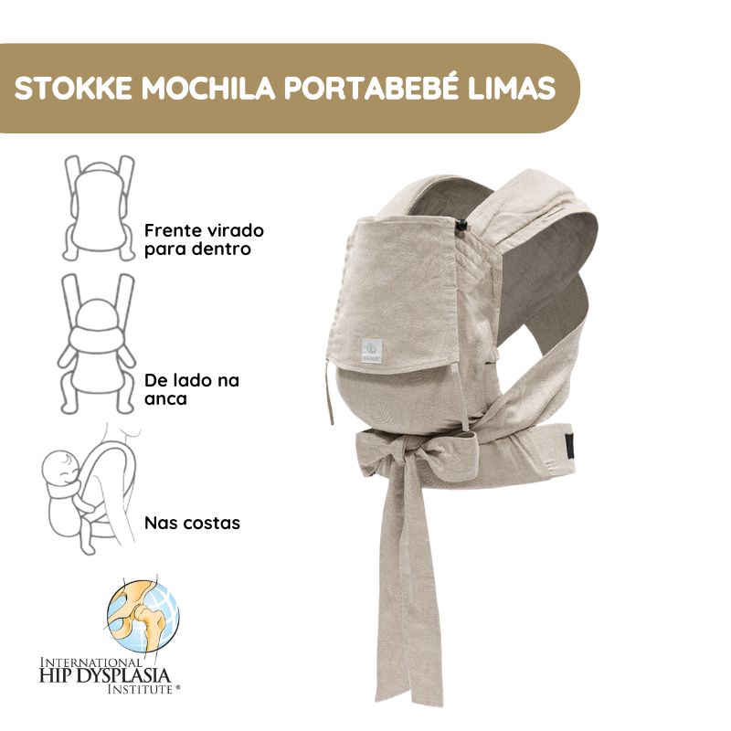 Stokke Mochila Portabebé Limas – Floral Beige