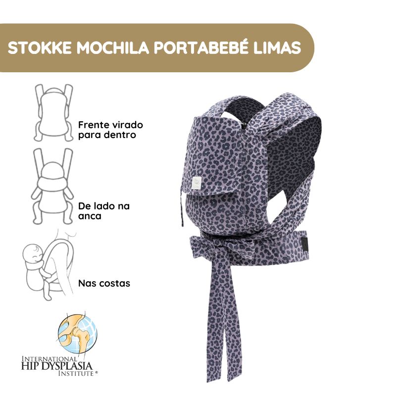 Stokke Mochila Portabebé Limas – Leopard Lilac