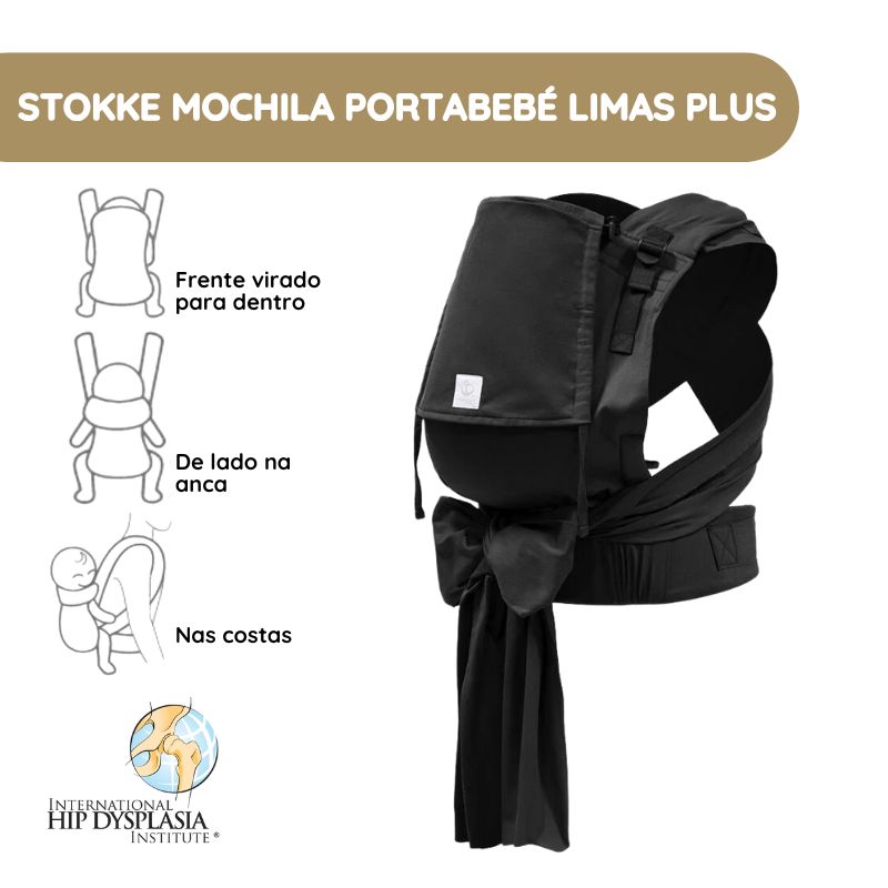Stokke Mochila Portabebé Limas Plus – Black