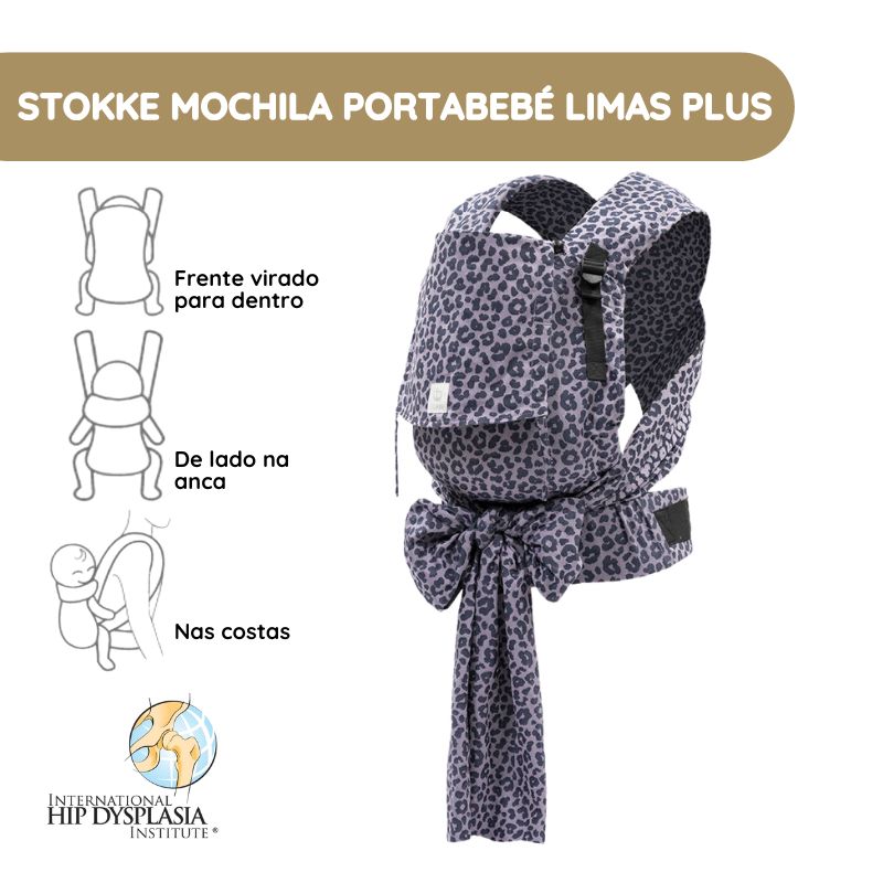 Stokke Mochila Portabebé Limas Plus – Leopard Lilac
