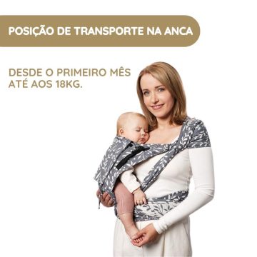 Stokke Mochila Portabebé Limas plus posição de transporte na anca2